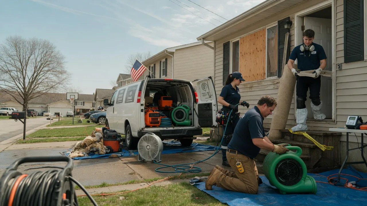 Water Damage Restoration in Leonidas, MI near me
